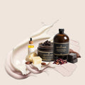 Kit vergetures                             Savon Noir Peeling Naturel & Huile Activatrice Hydratante – Peau Douce, Lisse & Résultats Garantie